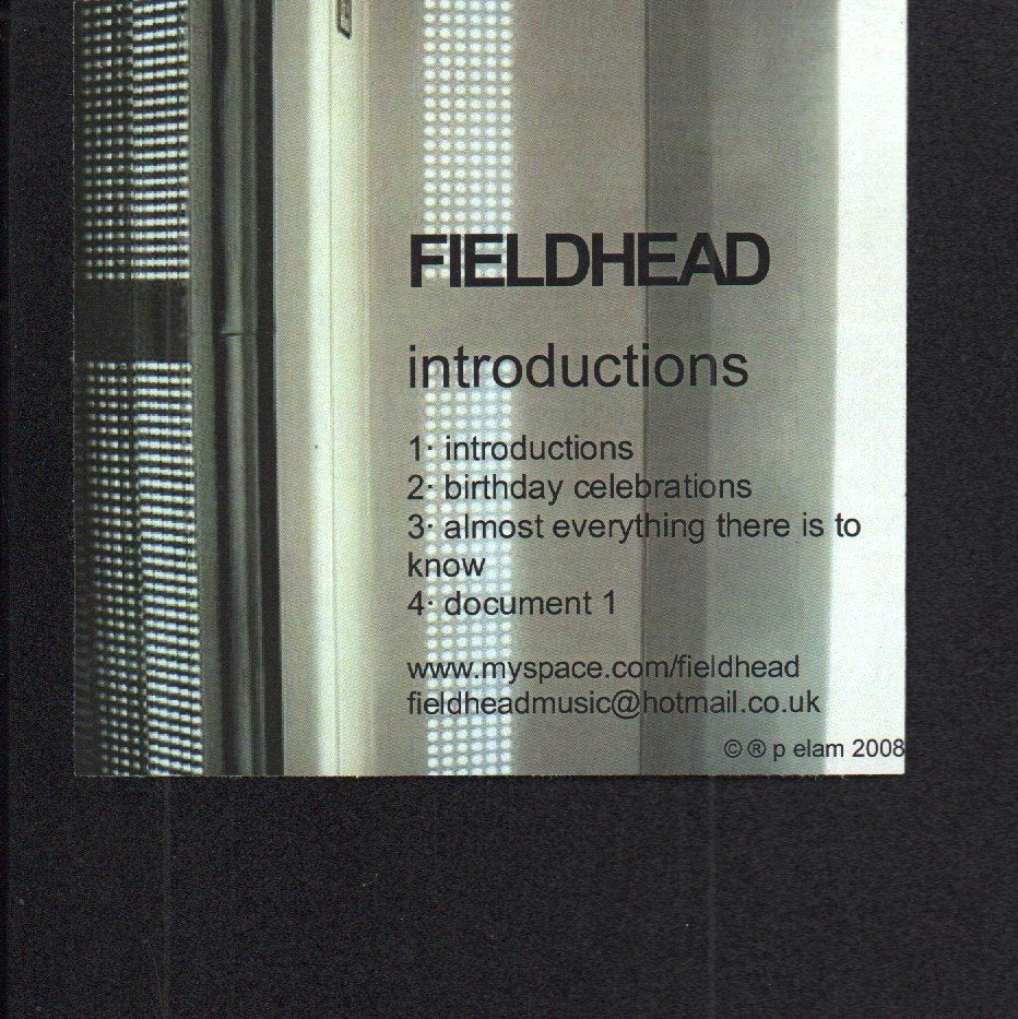 Fieldhead - Introductions - Cdr