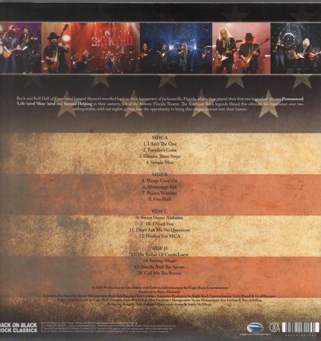 Lynyrd Skynyrd - Pronounced 'Lĕh-'nérd 'Skin-'nérd & Second Helping Live From Jacksonville At The Florida Theatre - Double Lp