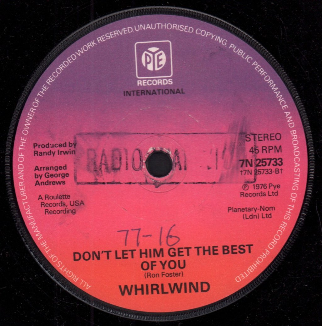Whirlwind (Disco/Soul Group) - Full Time Thing - 7 Inch