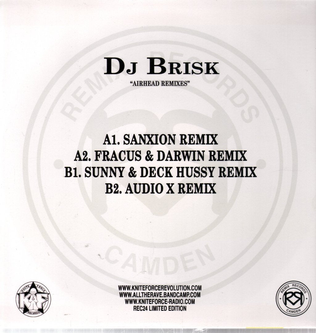 dj brisk - Airhead Remixes - 12 Inch