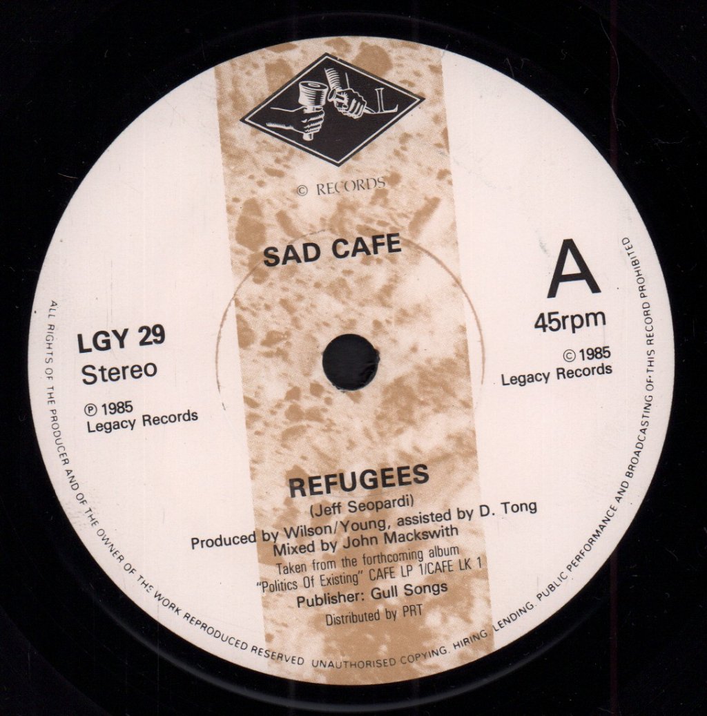 Sad Cafe - Refugees - 7 Inch