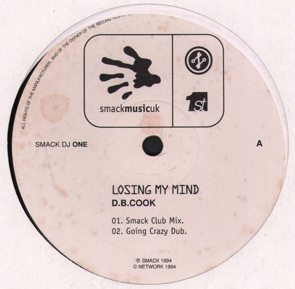 D.B. Cook - Losing My Mind - 12 Inch