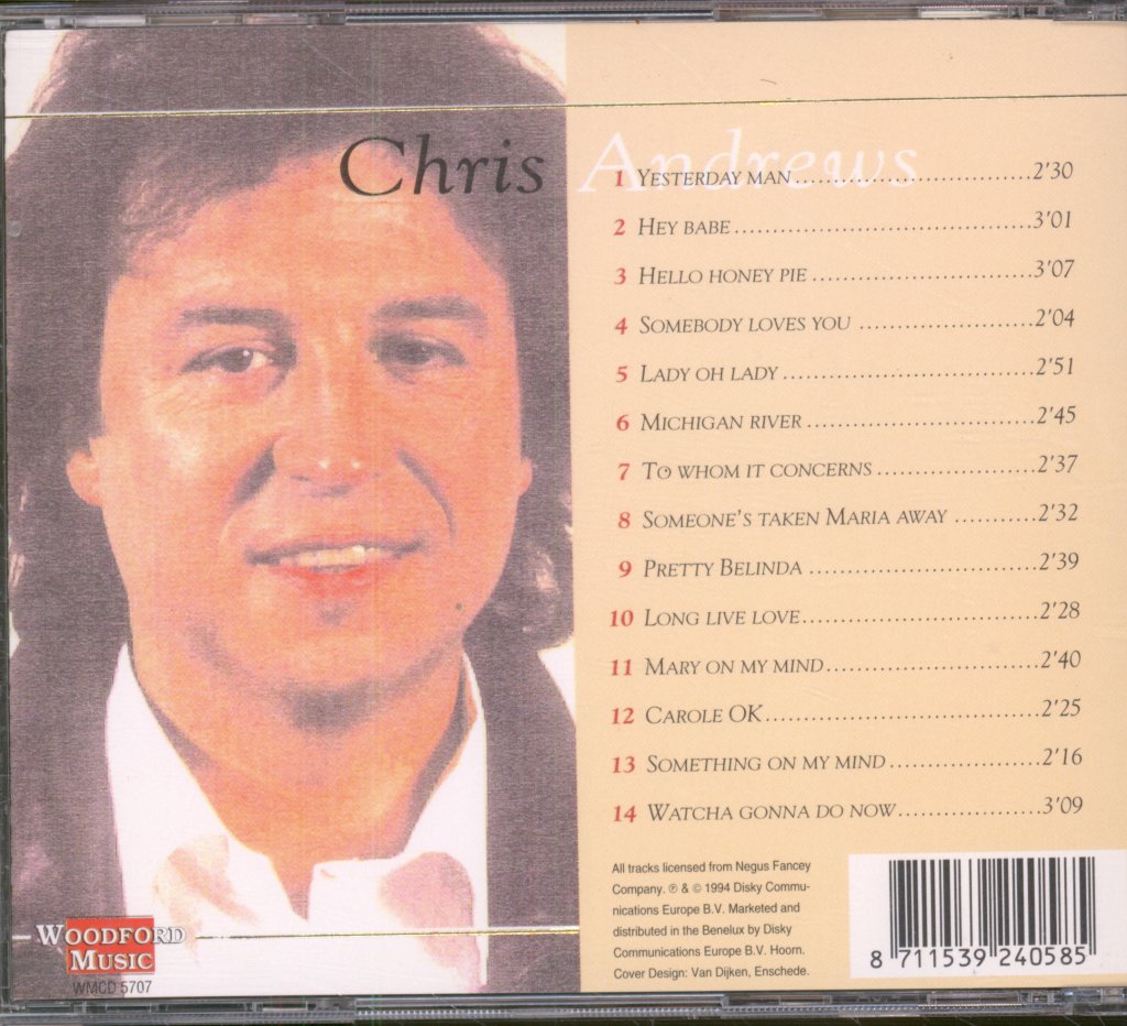 Chris Andrews - His Greatest Hits - Cd