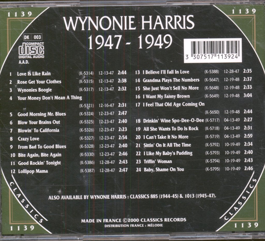 Wynonie Harris - 1947-1949 - Cd