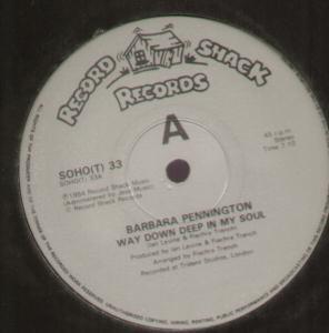 Barbara Pennington - Way Down Deep In My Soul - 12 Inch