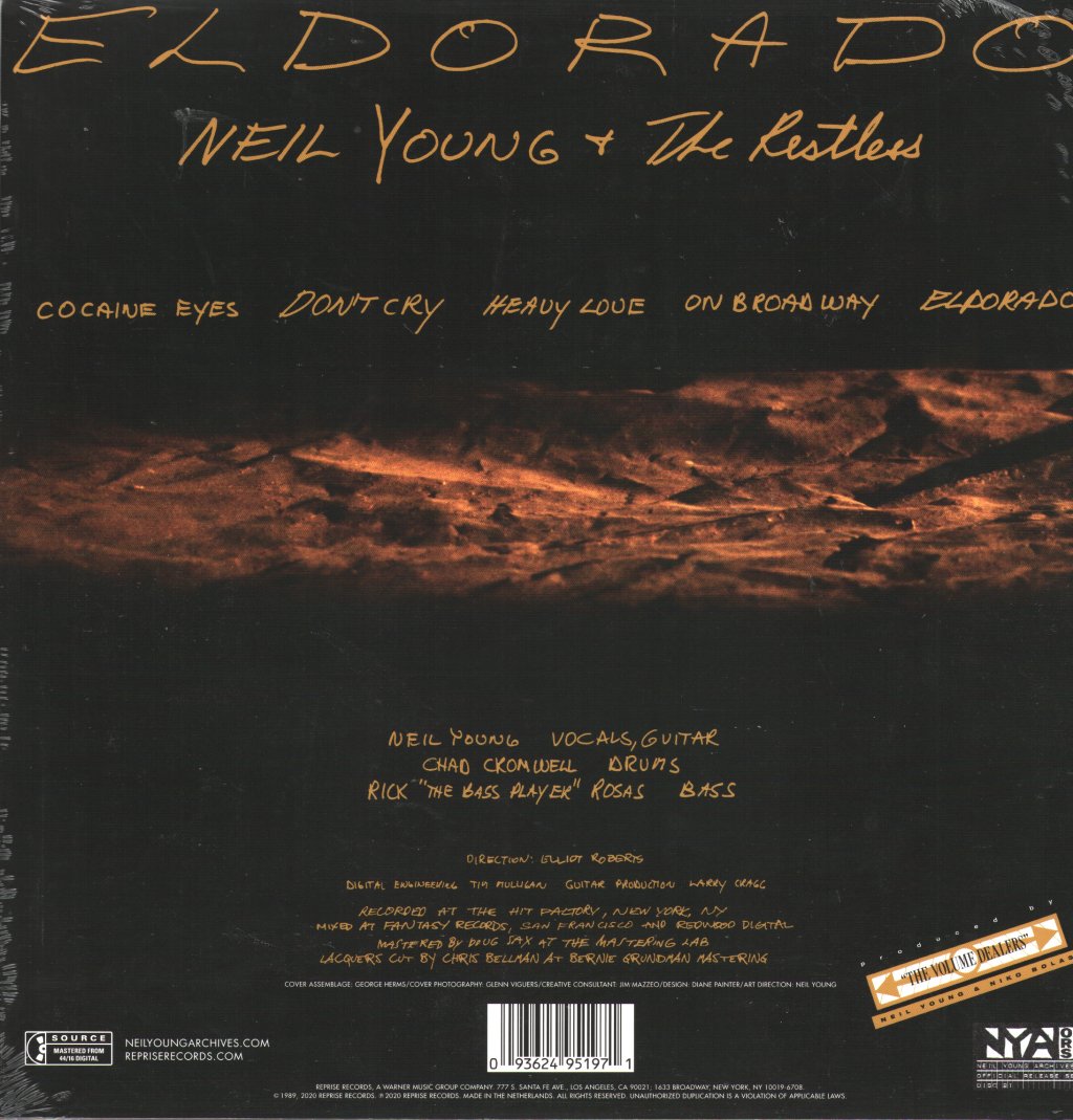 Neil Young and The Restless - Eldorado - Lp
