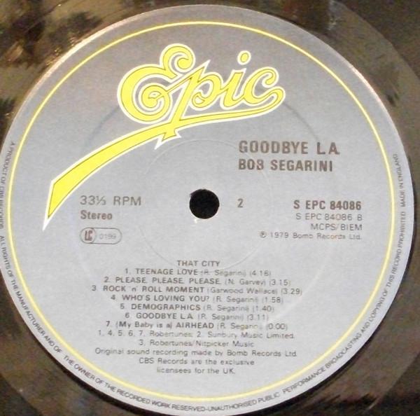 Bob Segarini - Goodbye L. A. - Lp