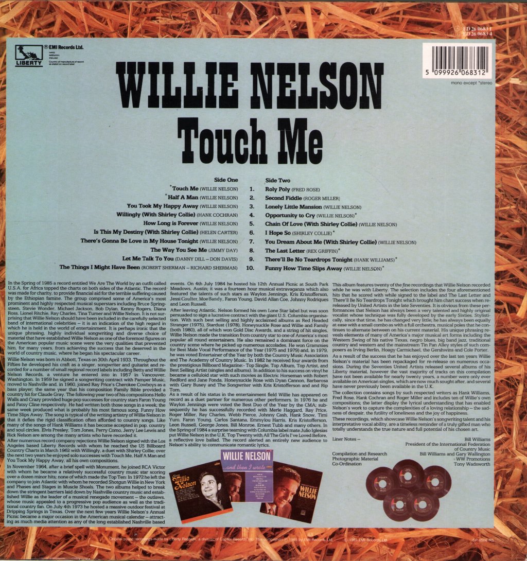Willie Nelson - Touch Me - Lp