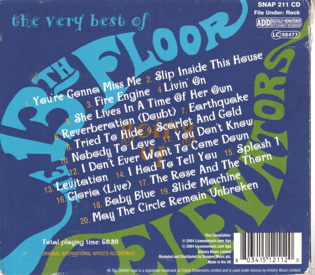 13th Floor Elevators - Going Up: The Very Best Of The 13th Floor Elevators - Cd