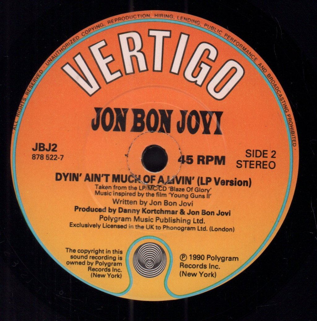 Jon Bon Jovi - Miracle - 7 Inch