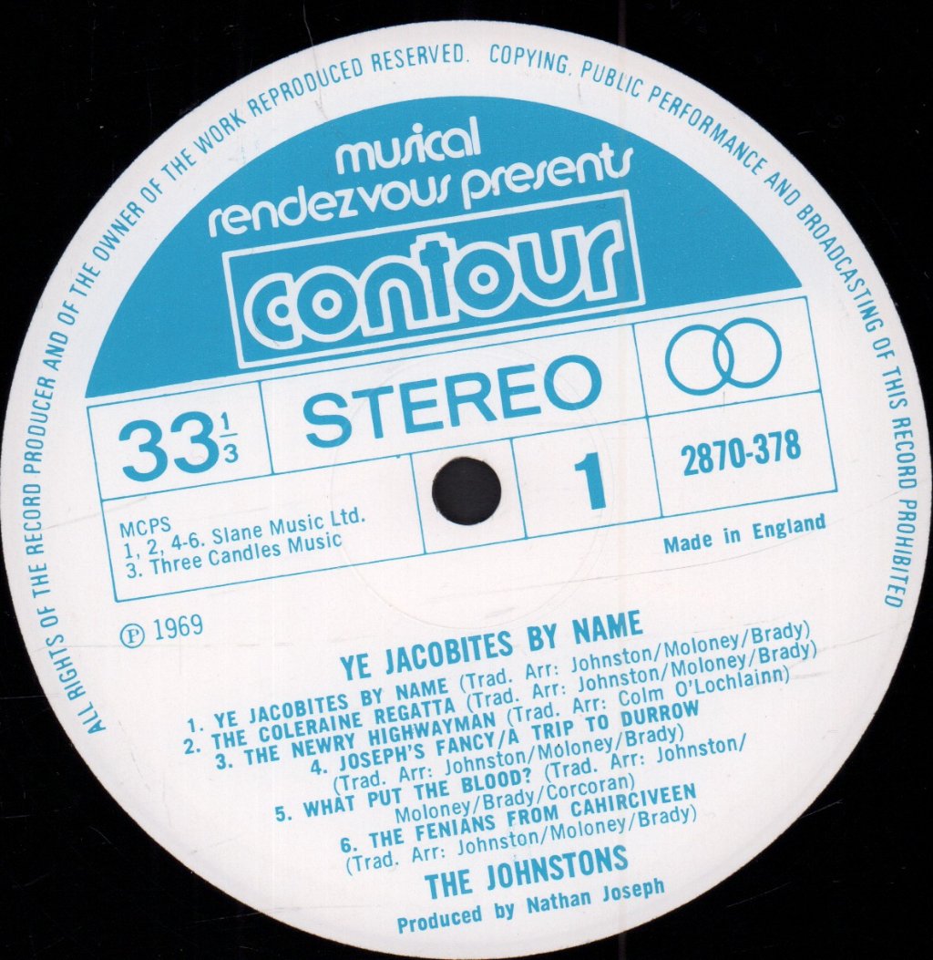 Johnstons - Ye Jacobites By Name - Lp