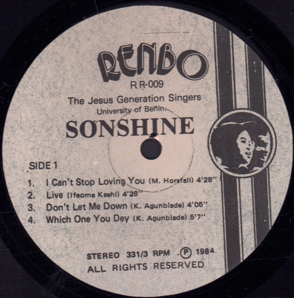 jesus generation singers - sonshine - Lp
