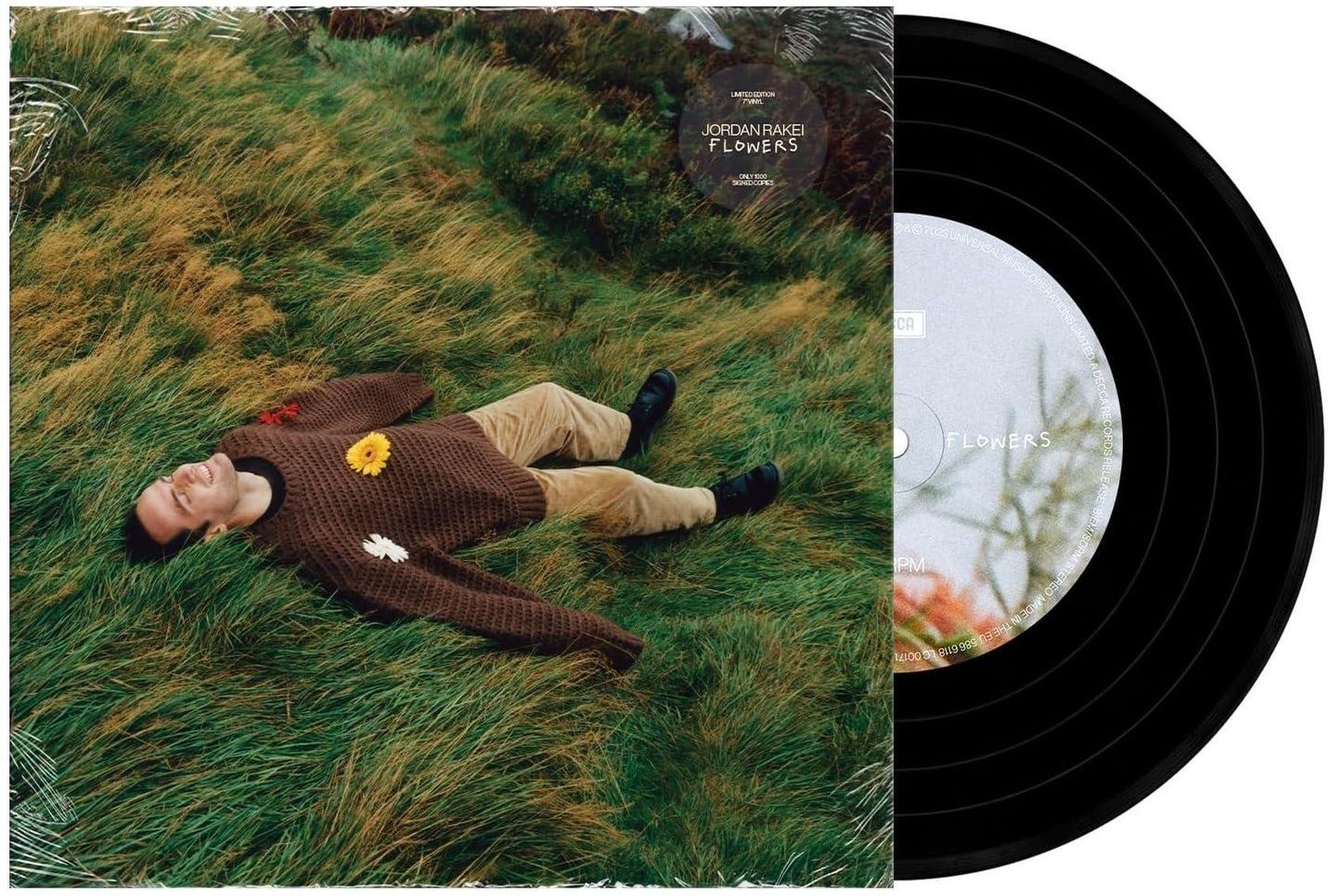 Jordan Rakei - Flowers - Limited Edition Signed Vinyl - 7 Inch