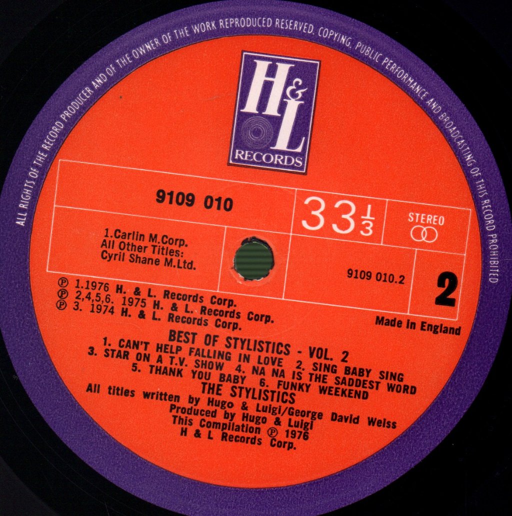 Stylistics - Best Of The Stylistics Volume 2 - Lp