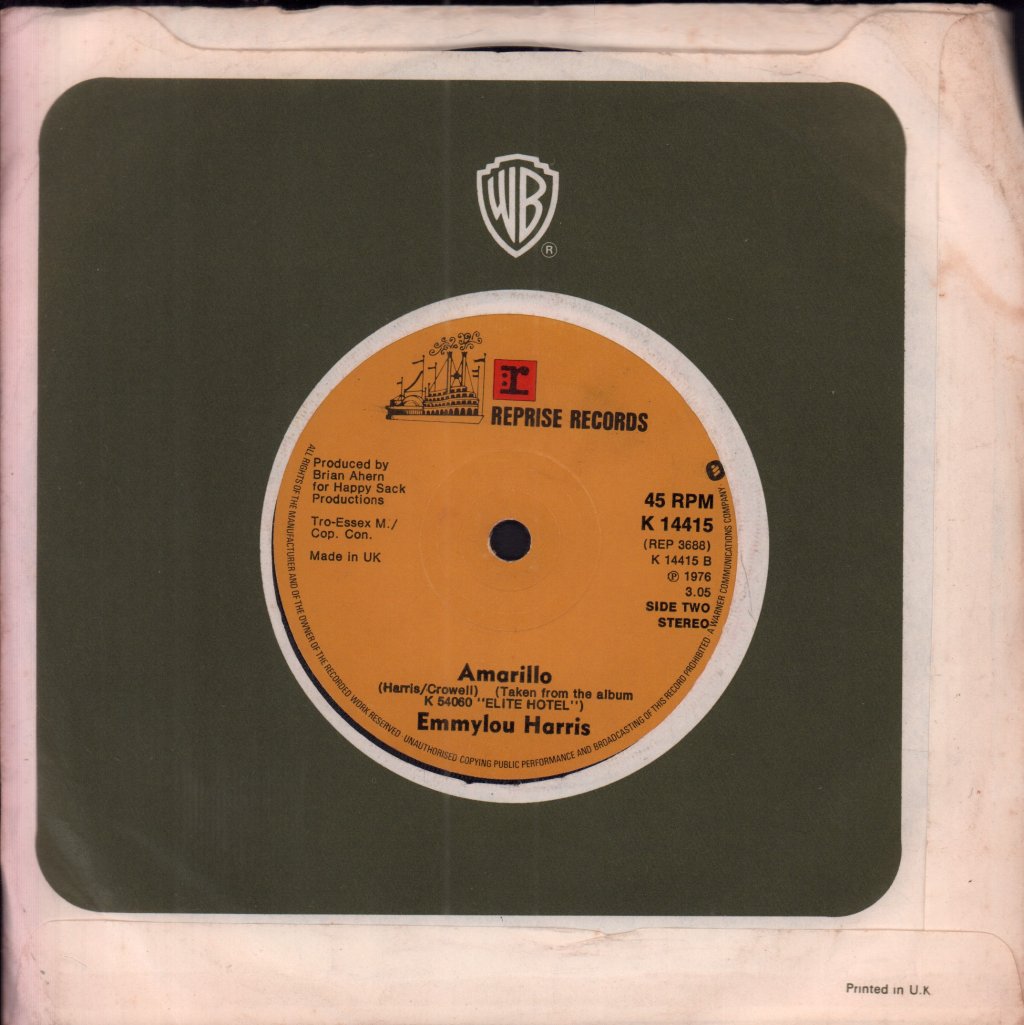 Emmylou Harris - Here There And Everywhere - 7 Inch
