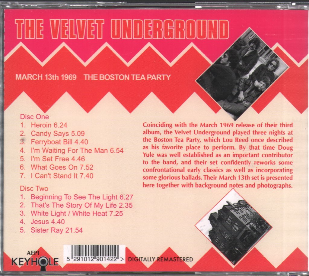 Velvet Underground - March 13th 1969 The Boston Tea Party - Double Cd