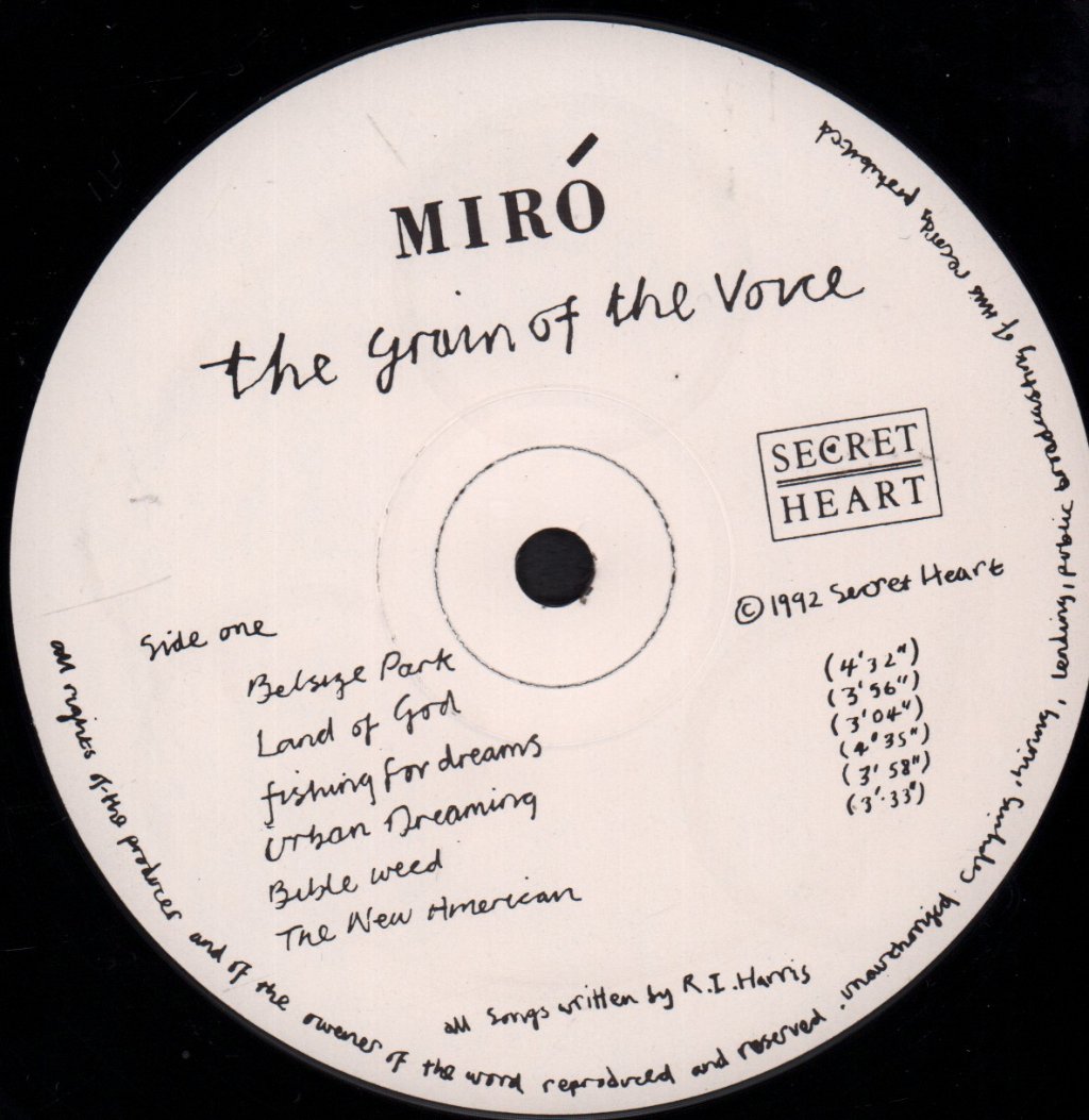 Miro - Grain Of The Voice - Lp