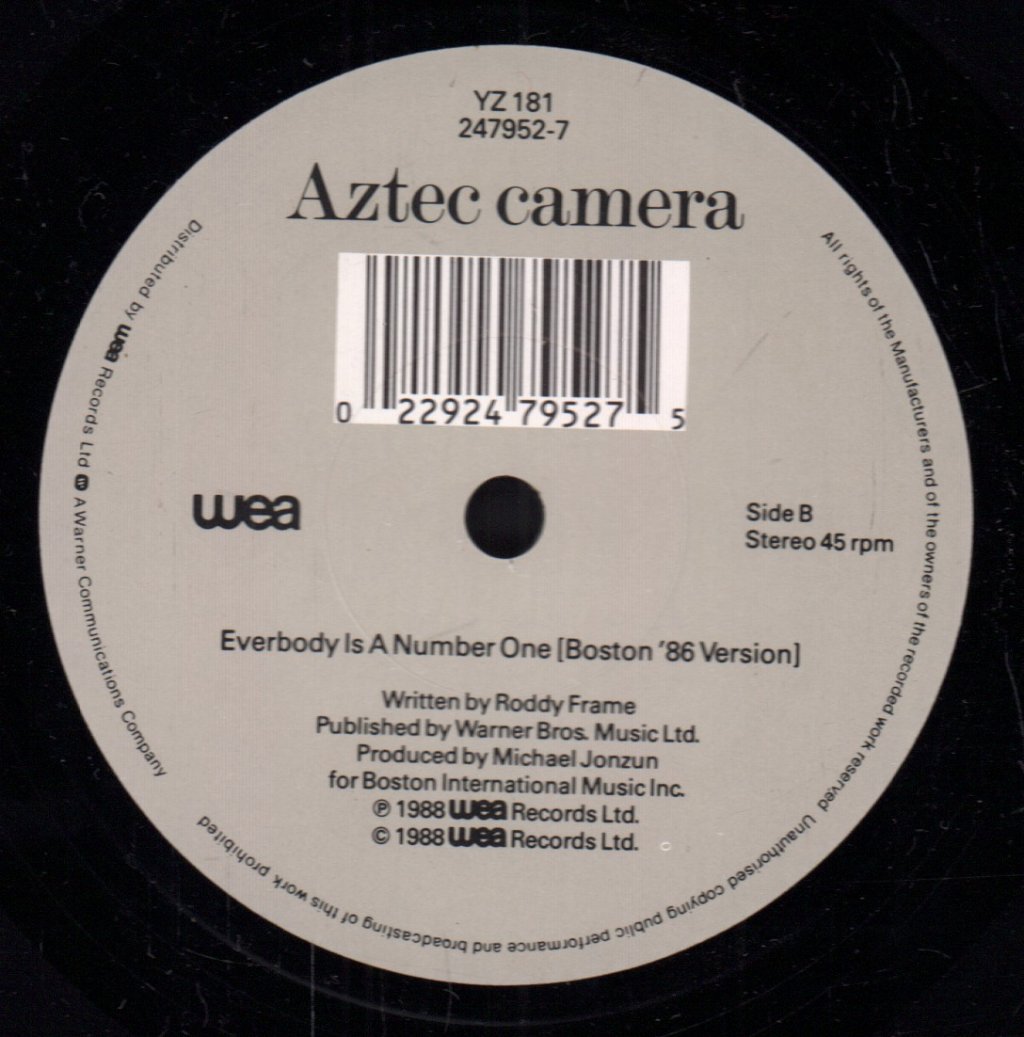 Aztec Camera - Somewhere In My Heart - 7 Inch