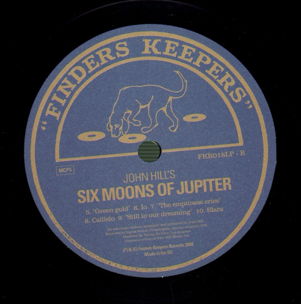 John Hill - Six Moons Of Jupiter - Lp