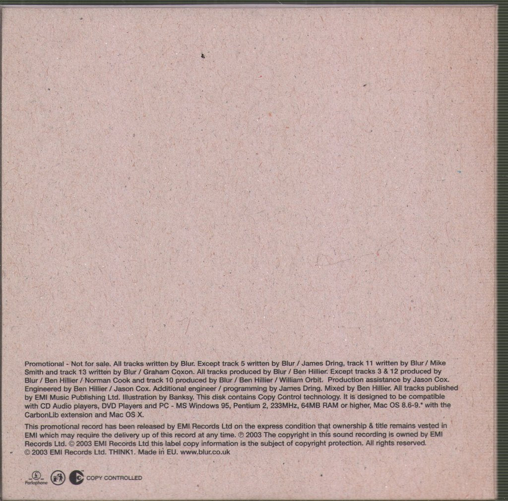 Blur - Think Tank - Cd