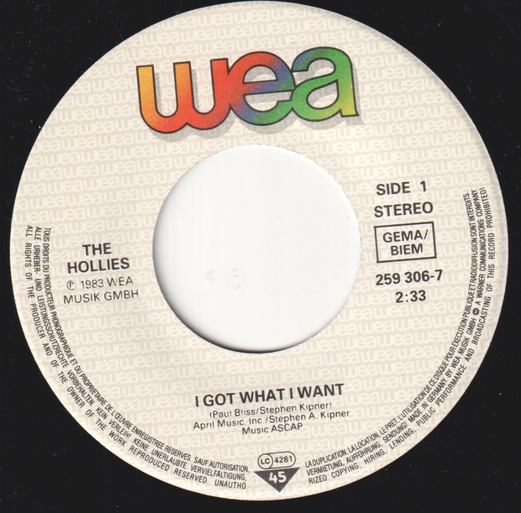 Hollies - I Got What I Want - 7 Inch
