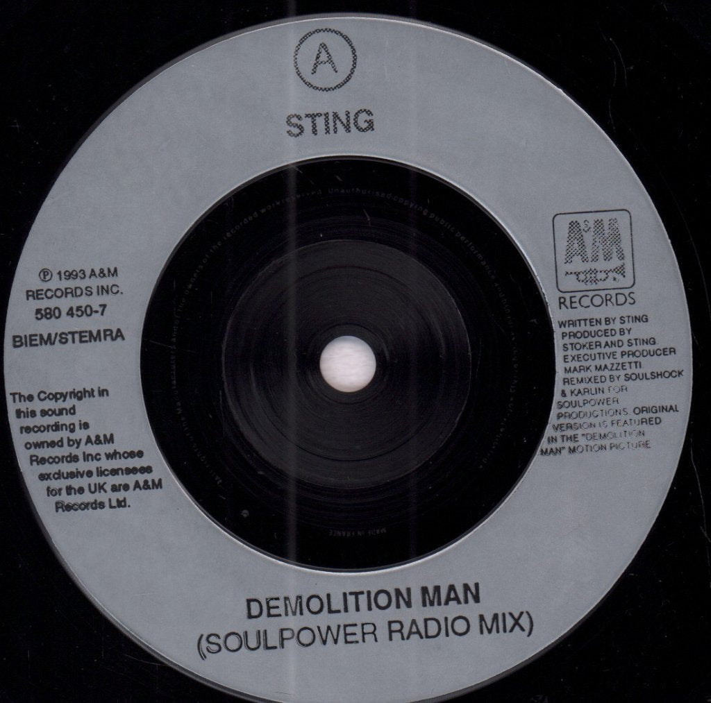 Sting - Demolition Man - 7 Inch