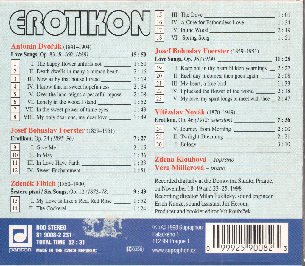 Zdena Kloubová - Erotikon - Cd