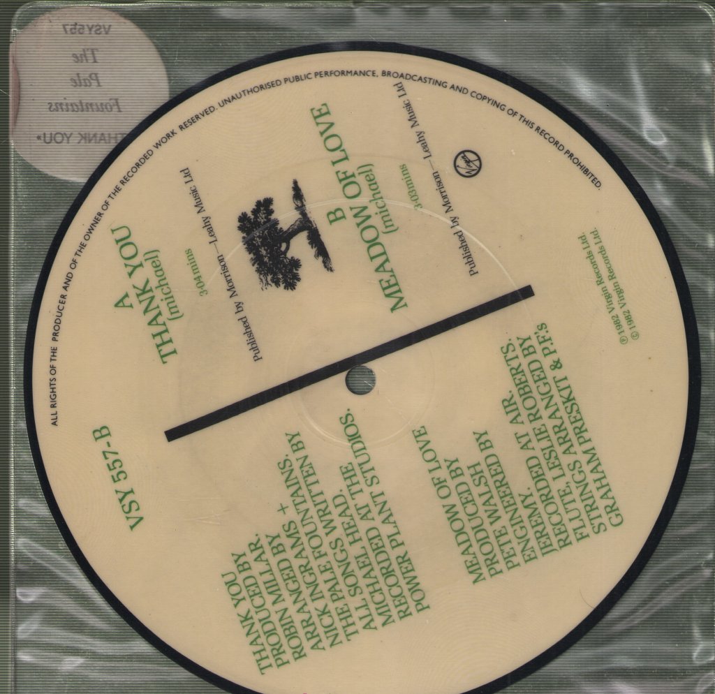 Pale Fountains - Thank You - 7 Inch
