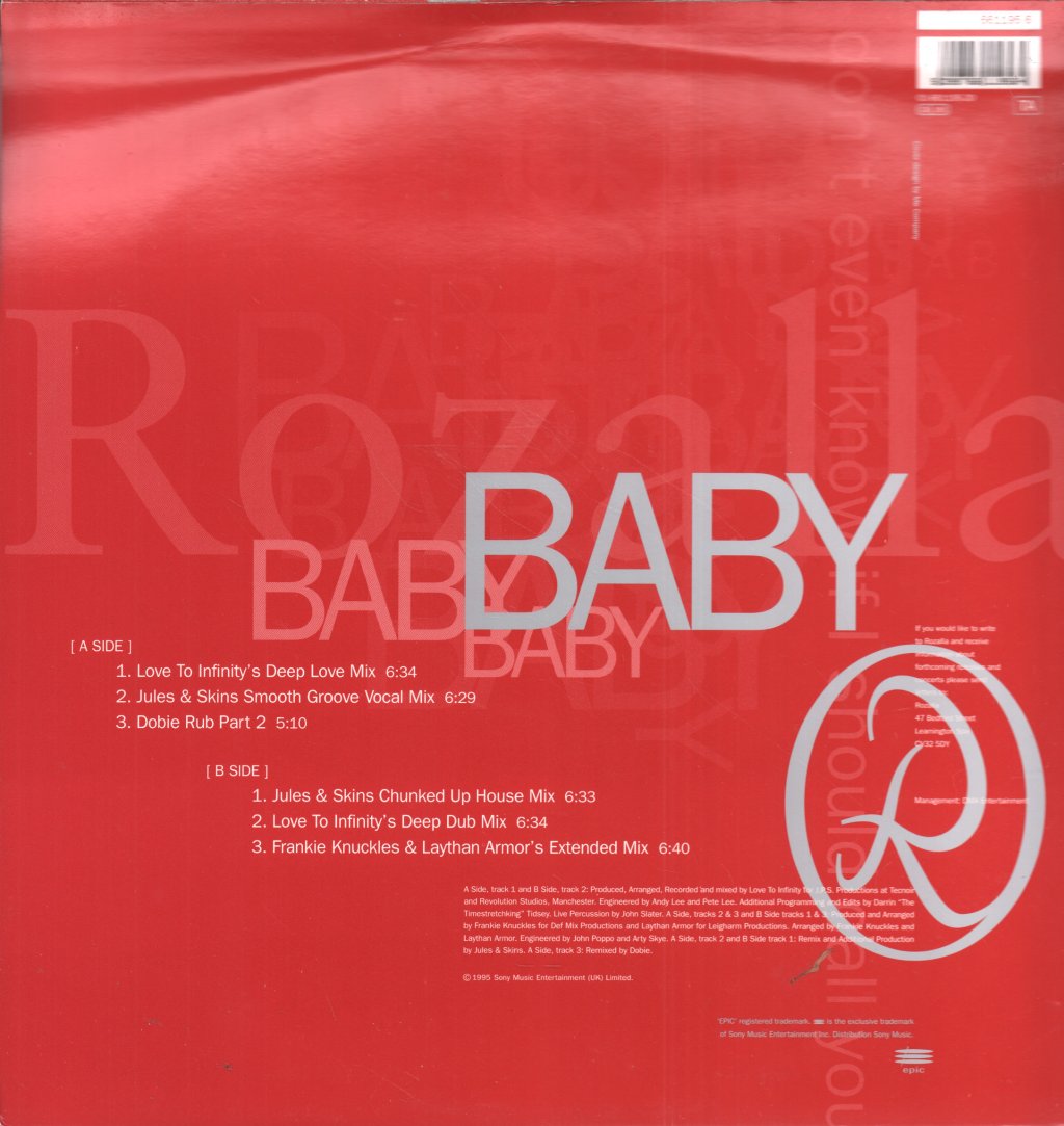 Rozalla - Baby - 12 Inch