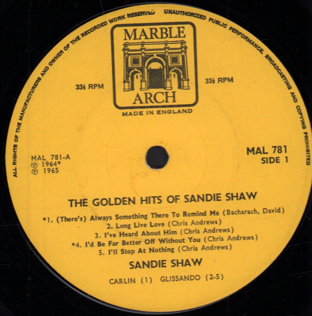 Sandie Shaw - Golden Hits Of - Lp