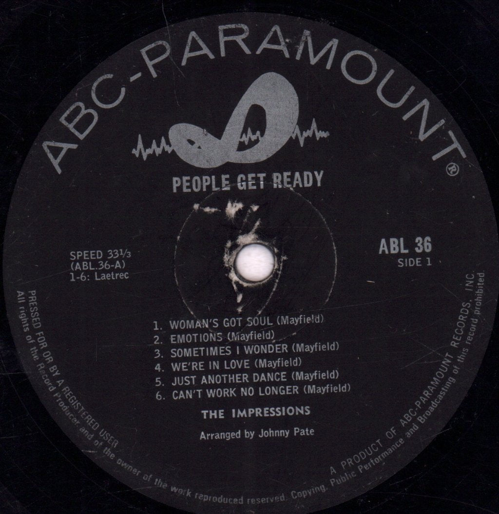 Impressions (Soul Group) - People Get Ready - Lp