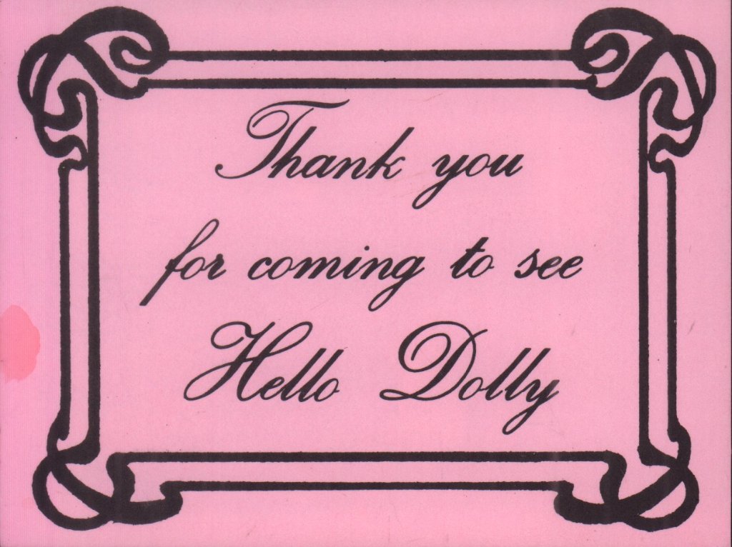Danny La Rue - Hello Dolly - Tour Programme
