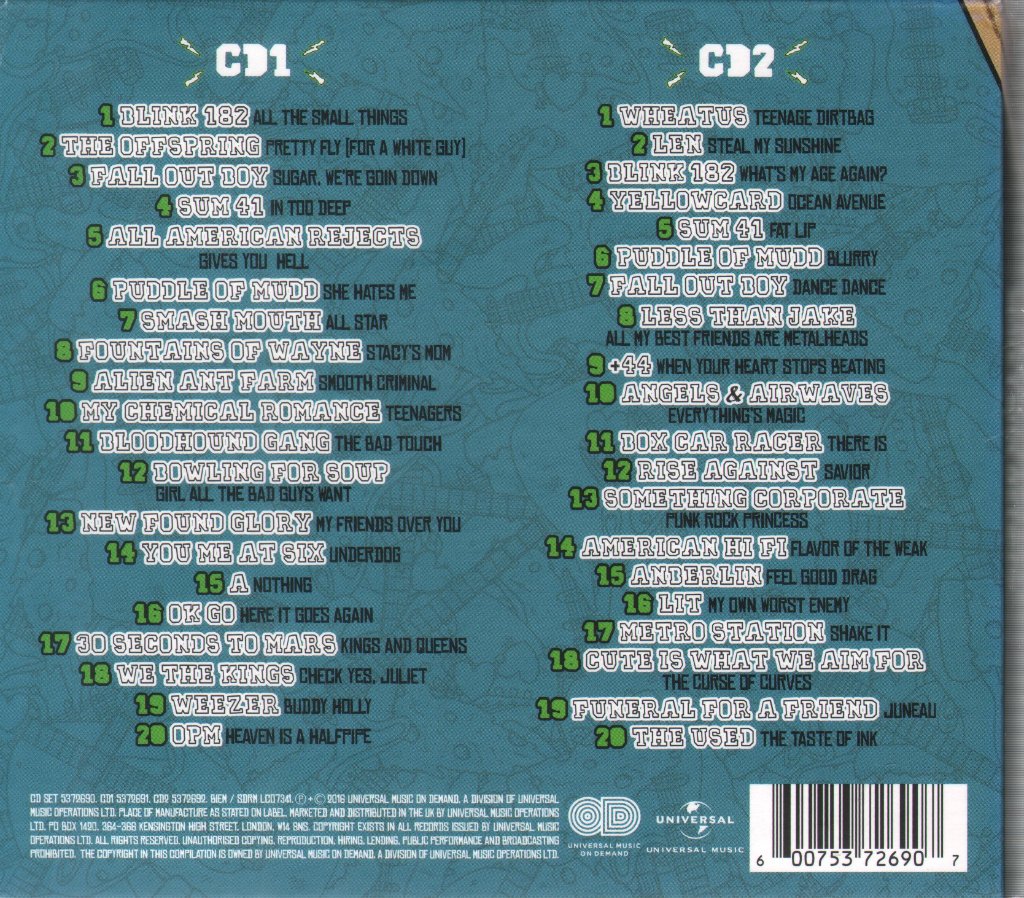 Various Artists - Skate Punk Anthems - Double Cd