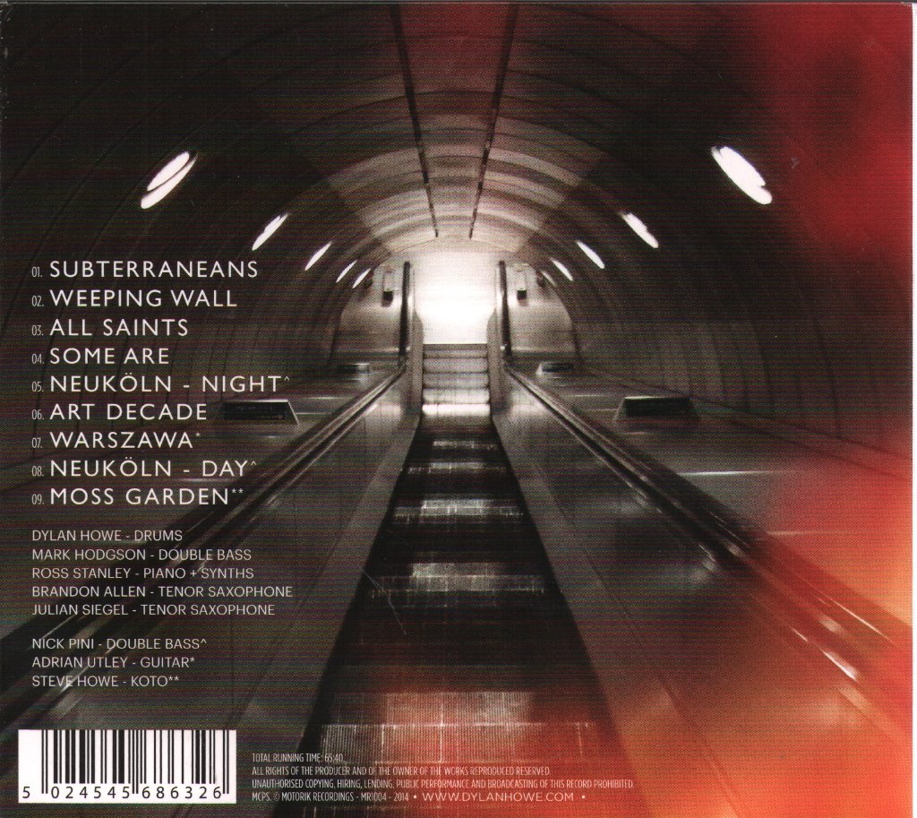 Dylan Howe - Subterranean - New Designs On Bowie's Berlin - Cd