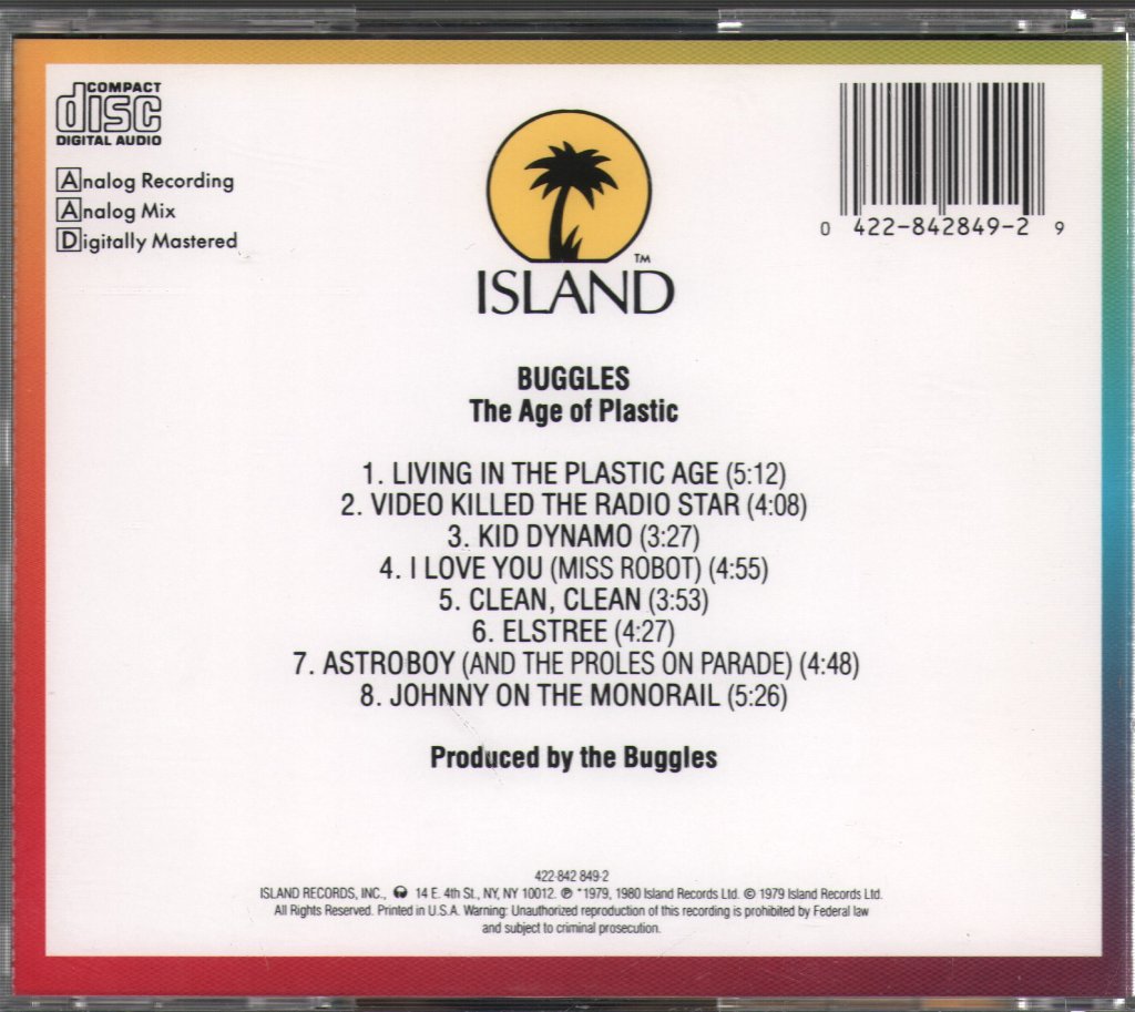 Buggles - Age Of Plastic - Cd