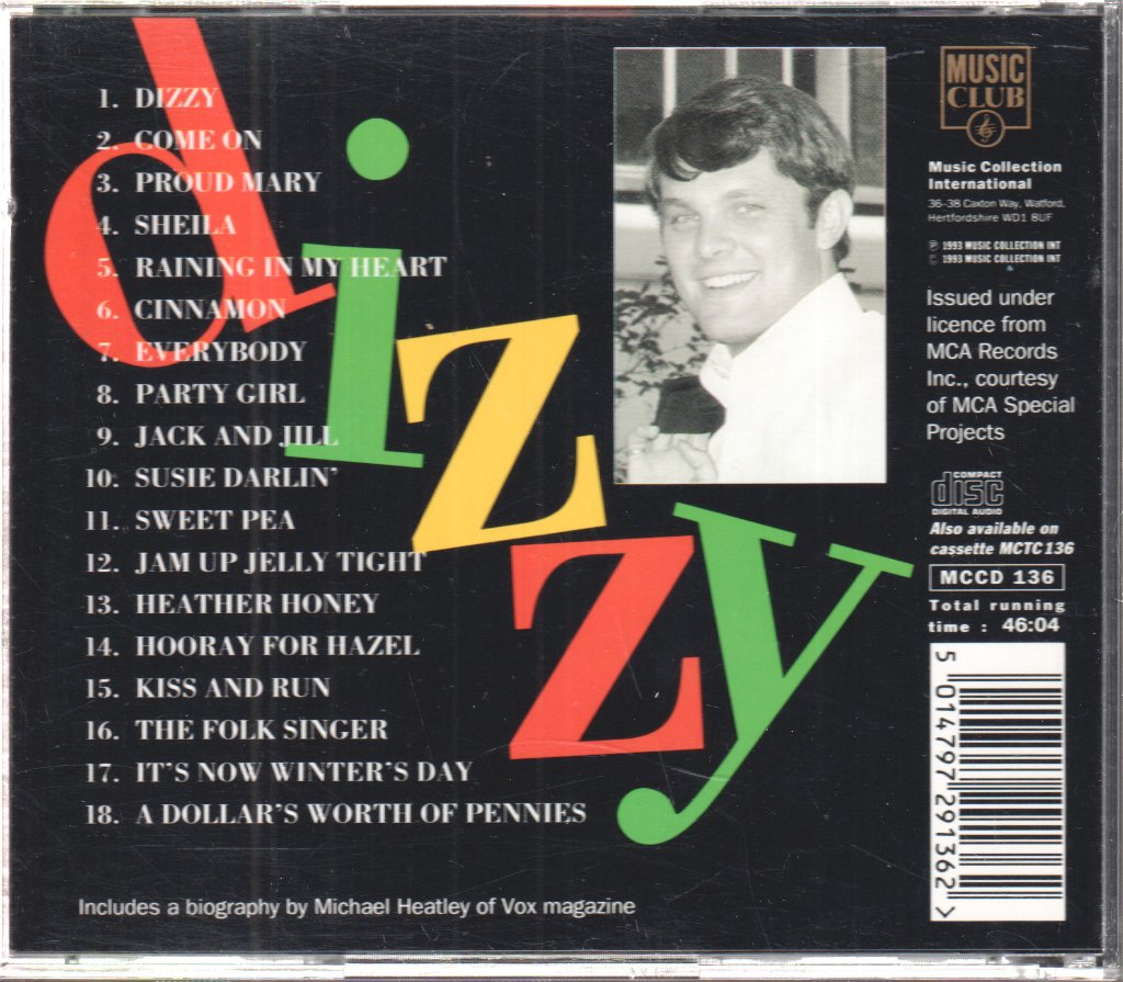 Tommy Roe - Dizzy - The Best Of Tommy Roe - Cd