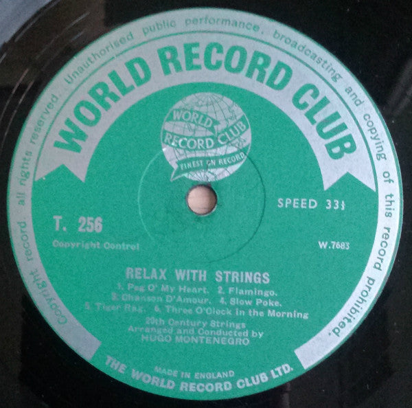 Hugo Montenegro - Relax With Strings - Lp