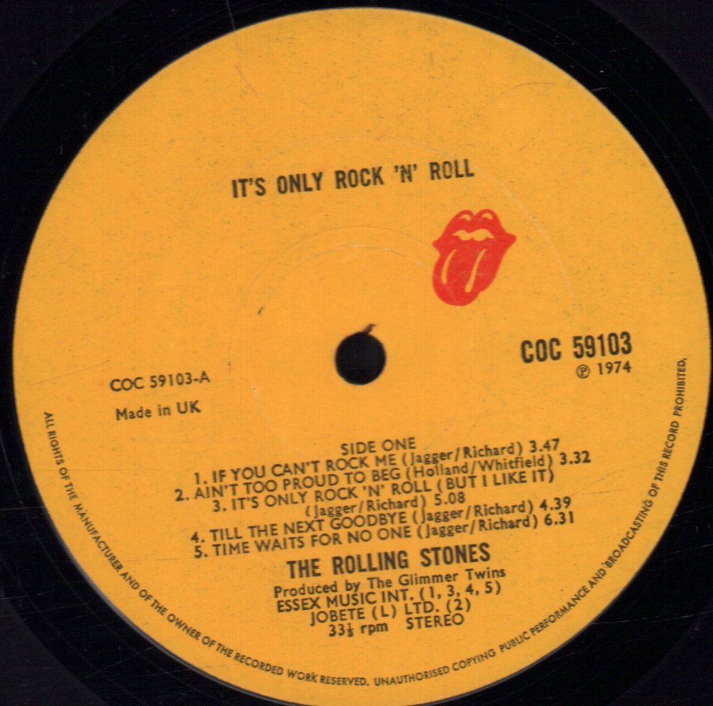 Rolling Stones - It's Only Rock N Roll - Lp