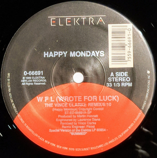 Happy Mondays - Wrote For Luck - 12 Inch
