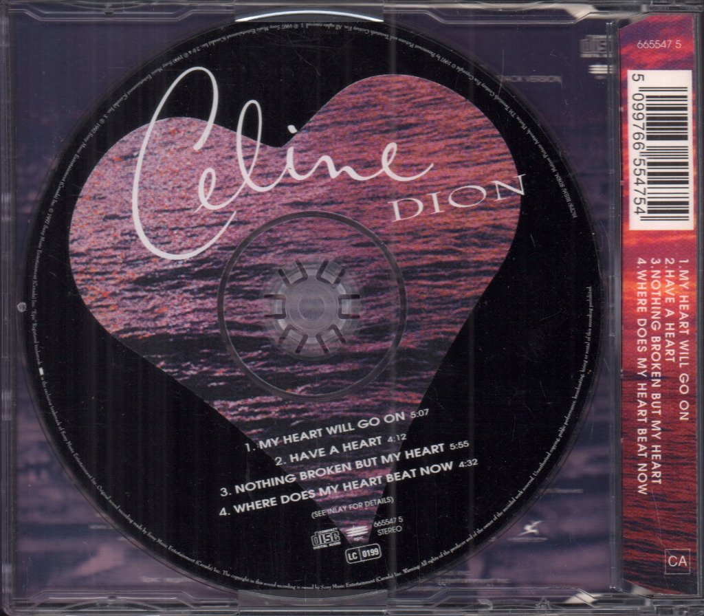 Celine Dion - My Heart Will Go On - Cd
