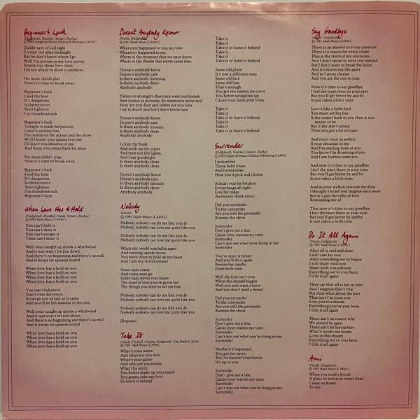 Nancy Nash - Letting Go - Lp