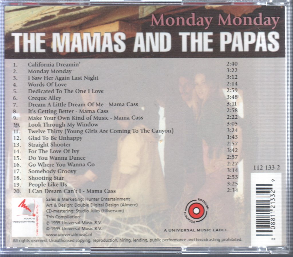 Mamas & The Papas - Monday Monday - Cd