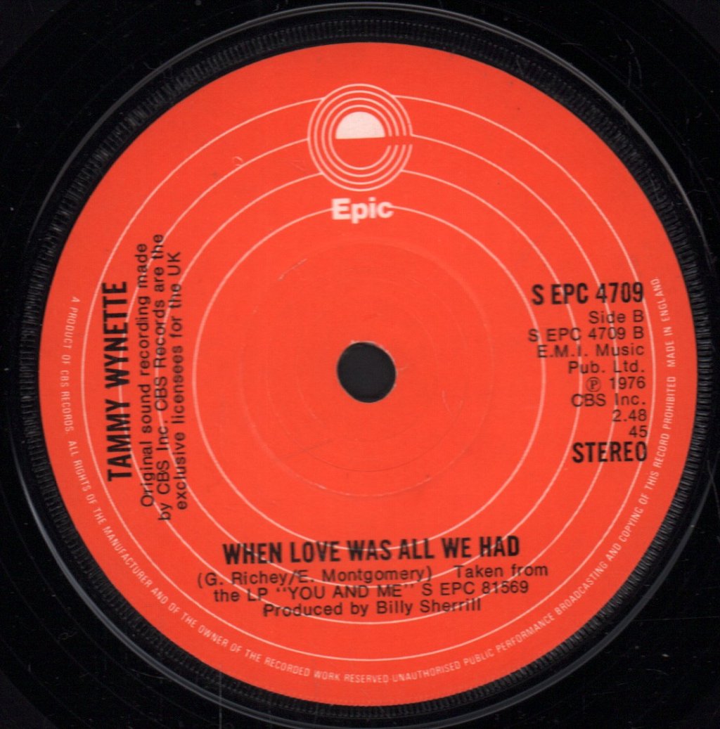 Tammy Wynette - You And Me - 7 Inch