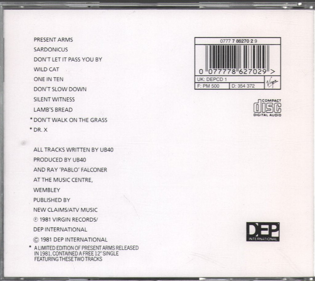UB40 - Present Arms - Cd