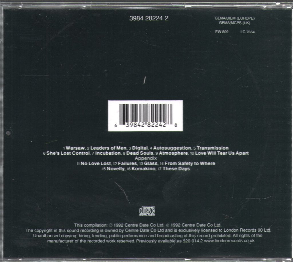 Joy Division - Substance - Cd