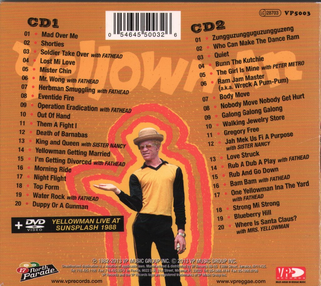 Yellowman - Young, Gifted & Yellow - Double Cd