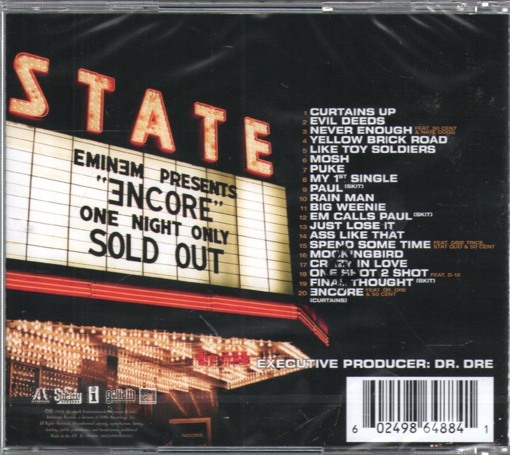 Eminem - Encore - Cd