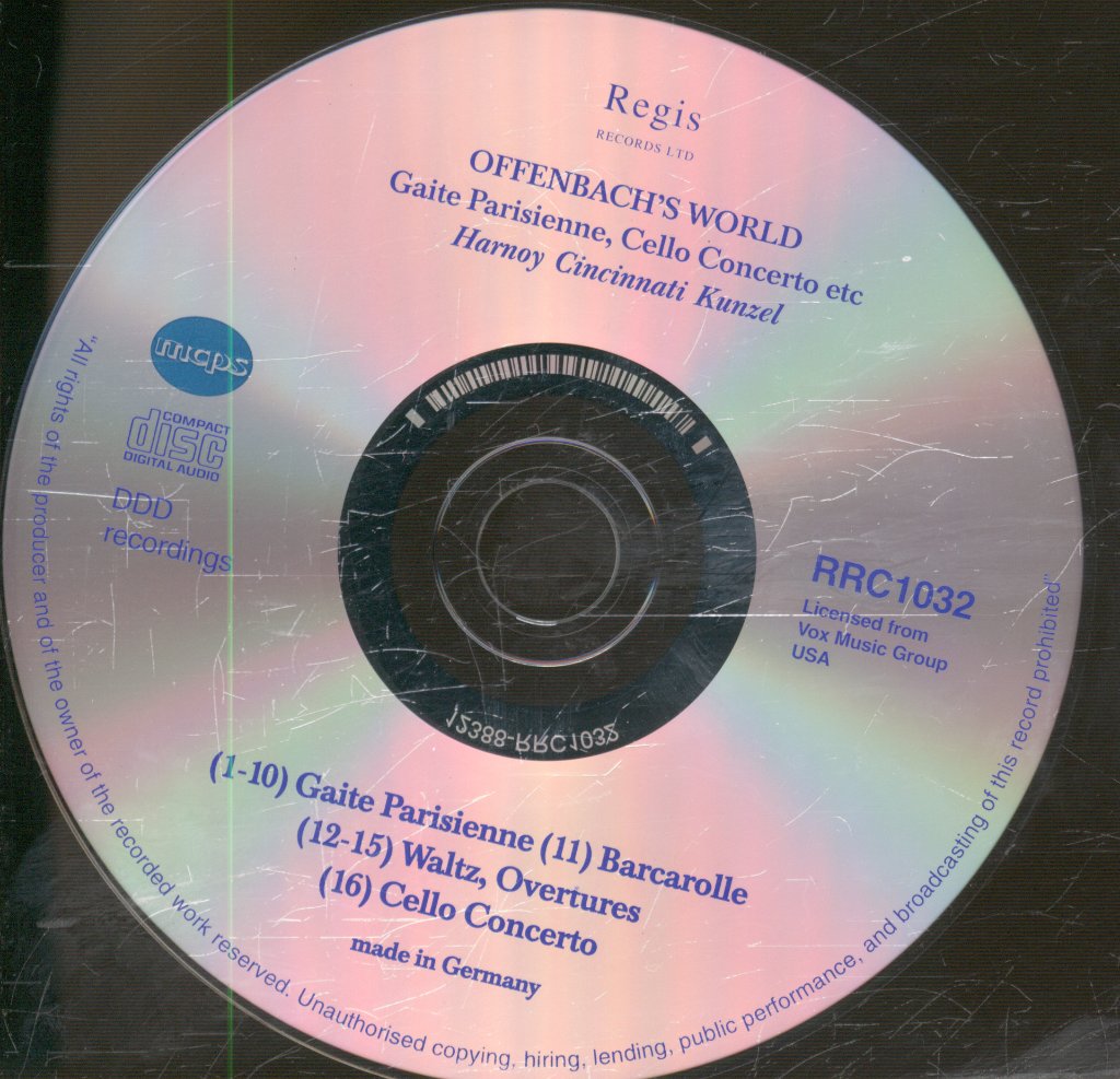 Ofra Harnoy, Cincinnati Orchestra, Erich Kunzel - Offenbach's World - Cd