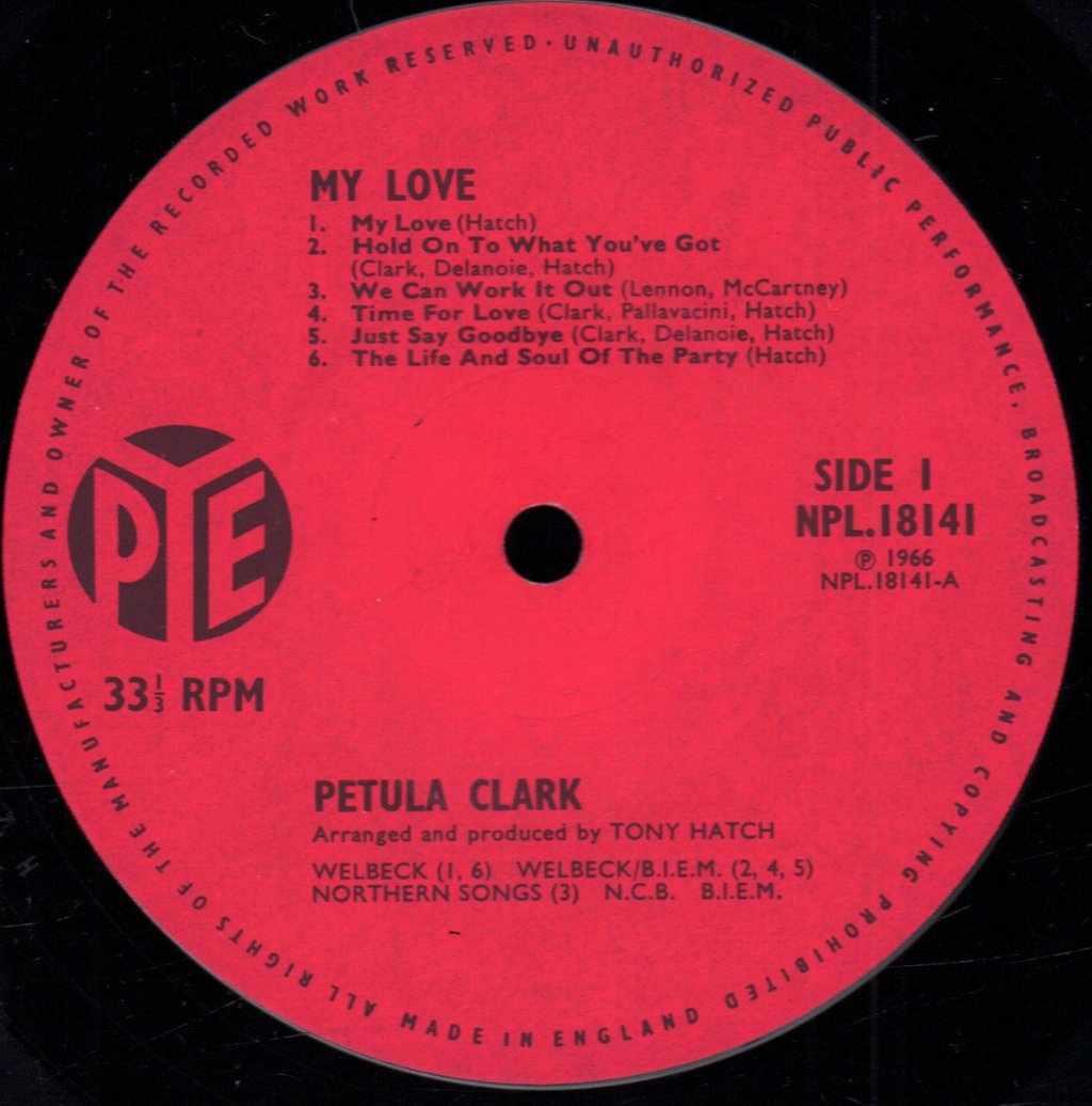 Petula Clark - My Love - Lp