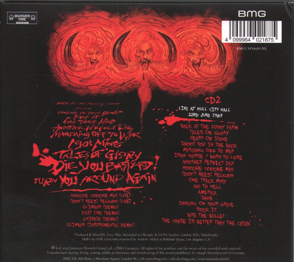 Motorhead - Another Perfect Day - Double Cd